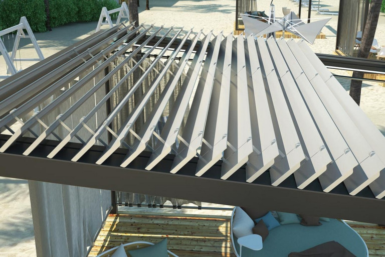 Rolling Roof - Açılır kapanır biyoklimatik tavan sistemleri